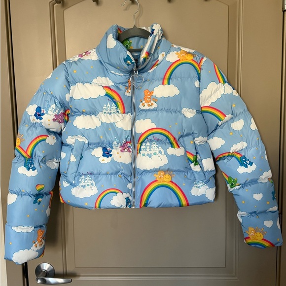 Dolls Kill Jackets & Blazers - Castle In The Clouds Puffer Jacket, Care Bear x Dolls Kill